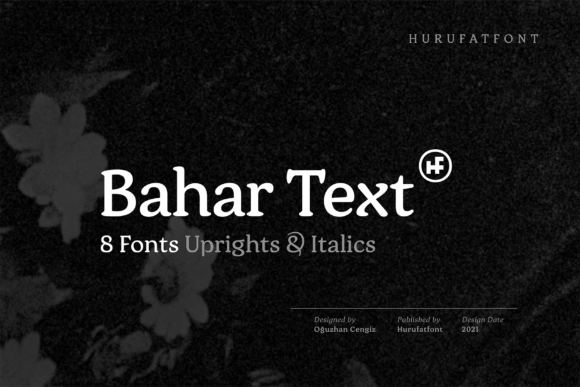 Bahar Text: A Bold Display Font for Modern Branding