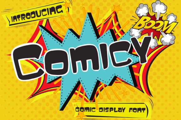 Comicy: A Retro Display Font for Editorial Design