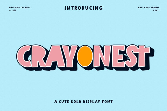Crayonest: A Playful Display Font for Small Business Branding