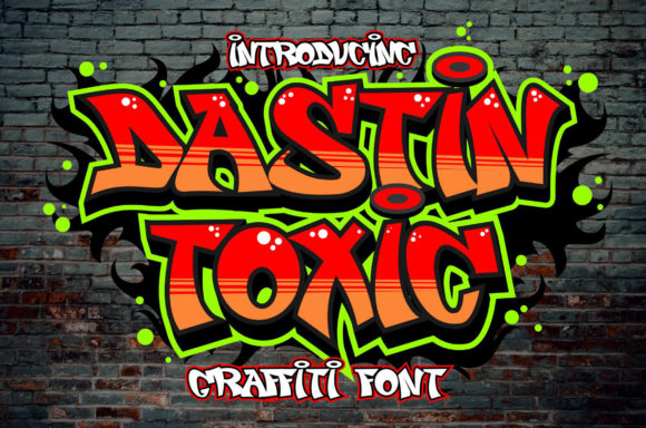 Dastin Toxic: A Bold Display Font for Your Brand