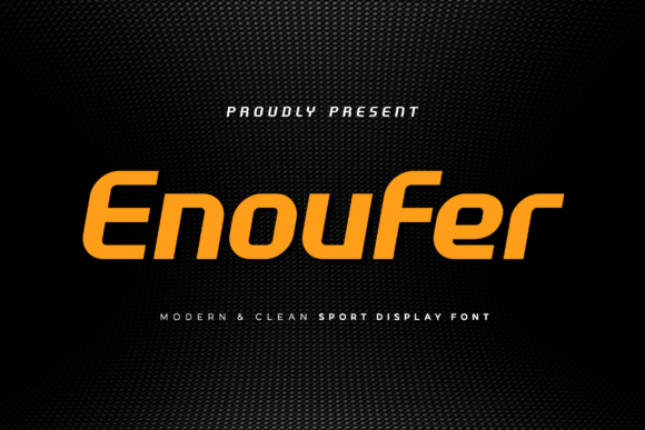 Enoufer: A Bold Display Font for Crafters