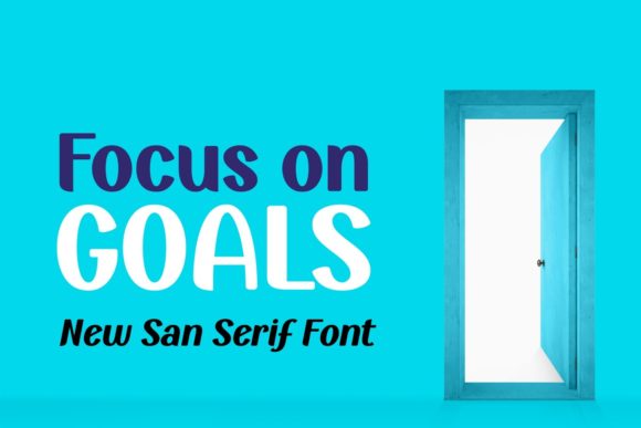 Focus on Goals: A Versatile Display Font for Editors