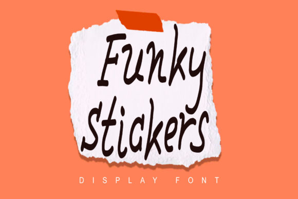 Funky Stickers: A Friendly Display Font for Your Brand