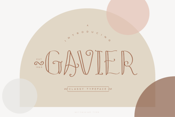 Gavier: A Classy Display Font for Your Brand
