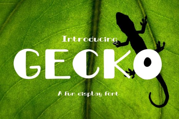 Gecko: A Modern Display Font for Crafters