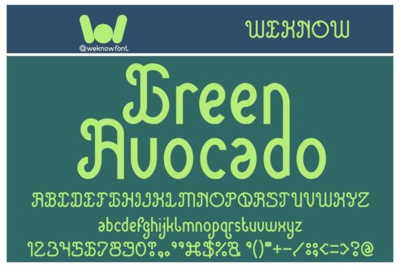 Green Avocado: A Bold Display Font for Campaigns