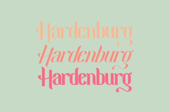 Hardenburg: A Stylish Display Font for Branding