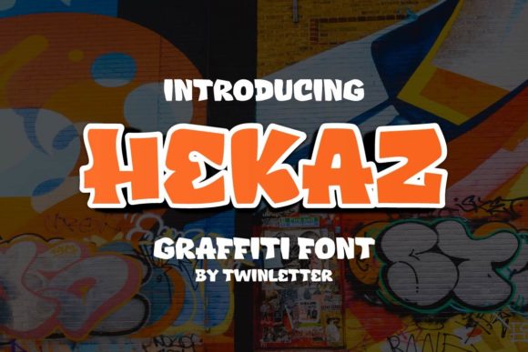 Hekaz: A Bold Graffiti Display Font for Urban Branding