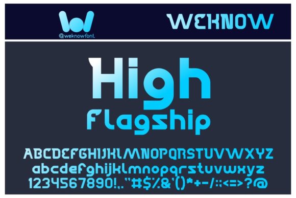 High Flagship: A Futuristic Display Font for Editorial Design