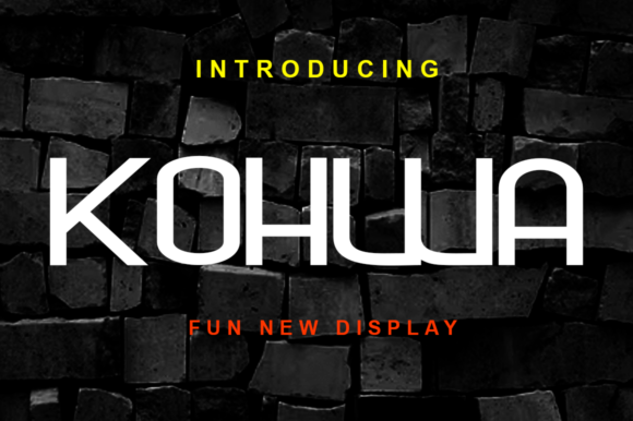 Kohwa: A Modern Display Font for Crafters