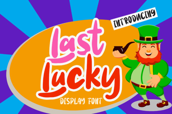 Last Lucky: A Playful Display Font for Editorial Design