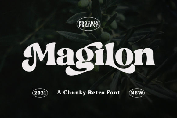 Magilon: A Chunky Retro Display Font for Bold Editorial Design