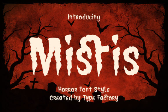 Mistis: A Dark Display Font for Editorial Horror