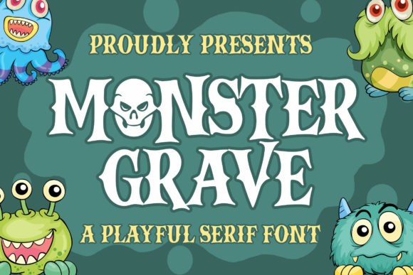 Monster Grave: A Spooky Display Font for Web Design