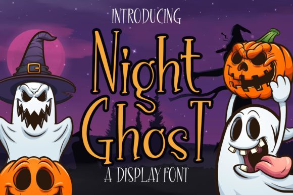 Night Ghost: A Spooky Display Font for Business Branding
