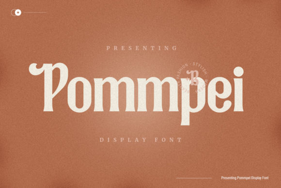 Pommpei: A Bold Display Font for Brand Identity