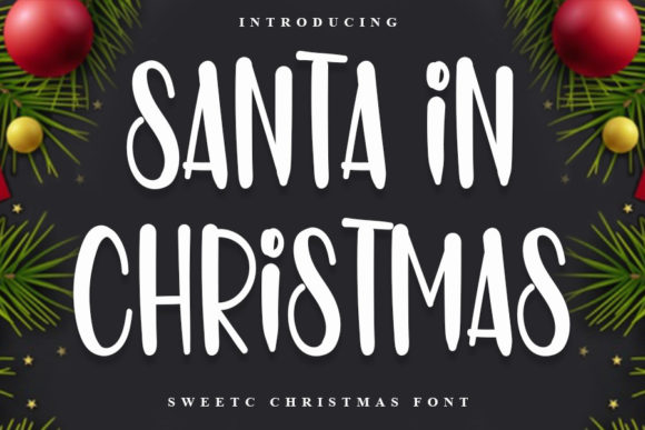 Santa in Christmas: A Festive Display Font for Web Design