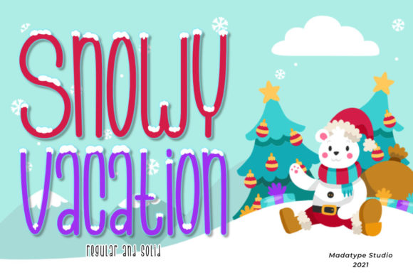 Snowy Vacation: A Winter-Inspired Display Font for Marketers