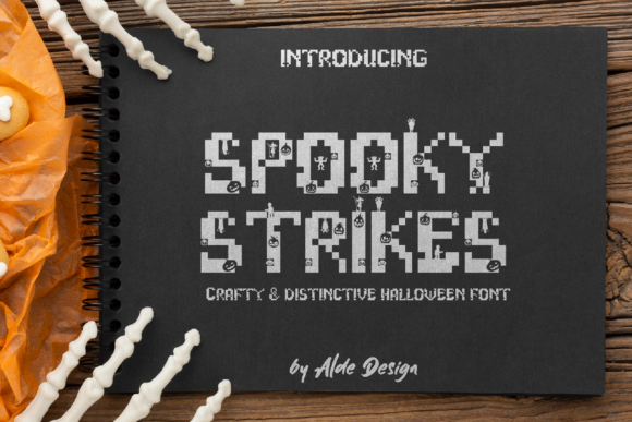 Spooky Strikes Halloween: A Pixel Horror Display Font