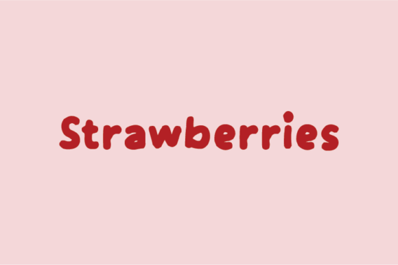 Strawberries: A Cool Display Font for Web Design
