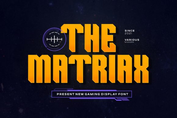 The Matriax: A Bold Display Font for Editorial Design