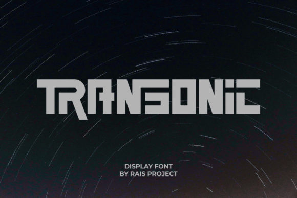 Transonic: A Bold Display Font for Modern Branding