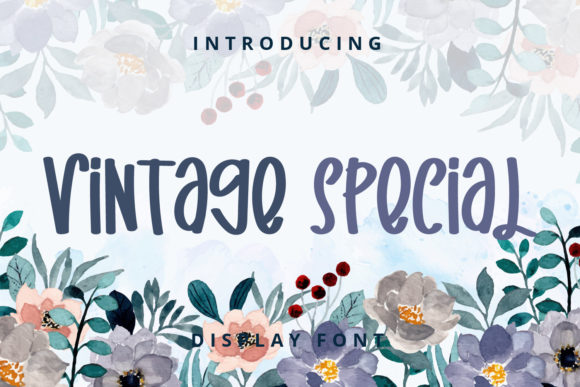Vintage Special: A Quirky Display Font for Editorial Design