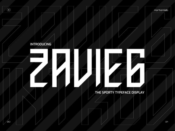 Zavieg: A High-Tech Display Font for Modern Branding
